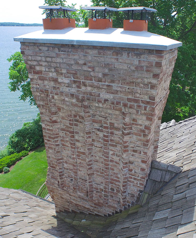Large Brick Chimney Repair Minnetonka